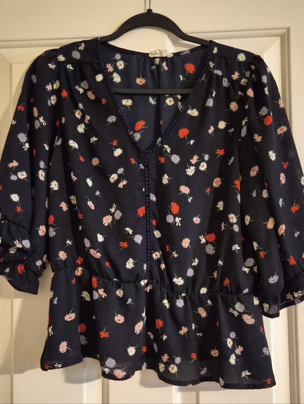 Sienna Sky Navy Floral Blouse